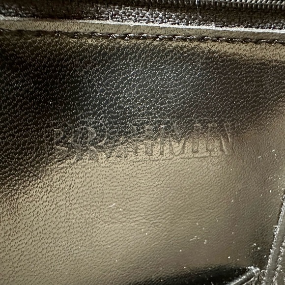 Brahmin Vintage Black Croc Embossed Leather Shoulder Bag - Picture 8 of 10